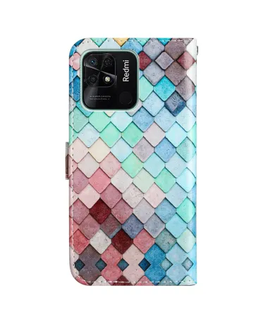 Housse Xiaomi Redmi 10C Écailles Pastel