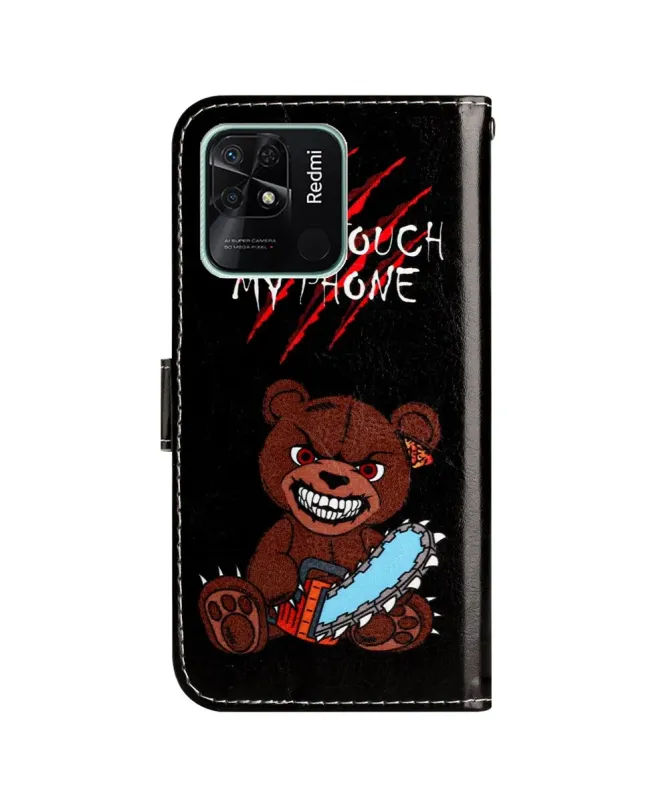 Housse Xiaomi Redmi 10C Ours Tronçonneuse