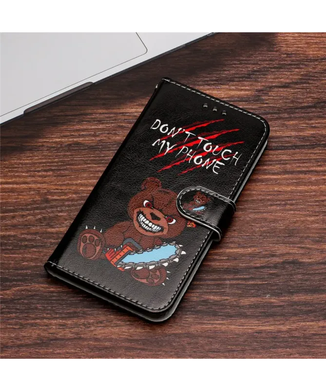 Housse Xiaomi Redmi 10C Ours Tronçonneuse