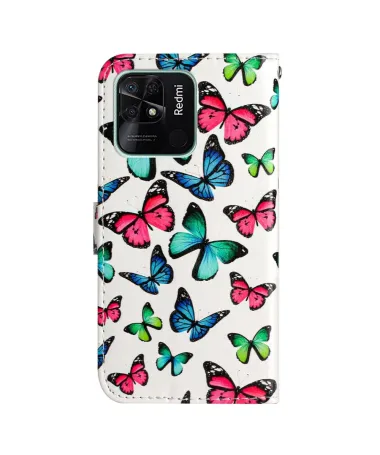 Housse Xiaomi Redmi 10C Papillons Colorés