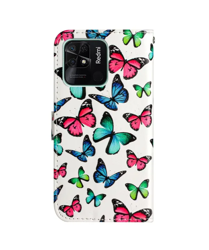 Housse Xiaomi Redmi 10C Papillons Colorés