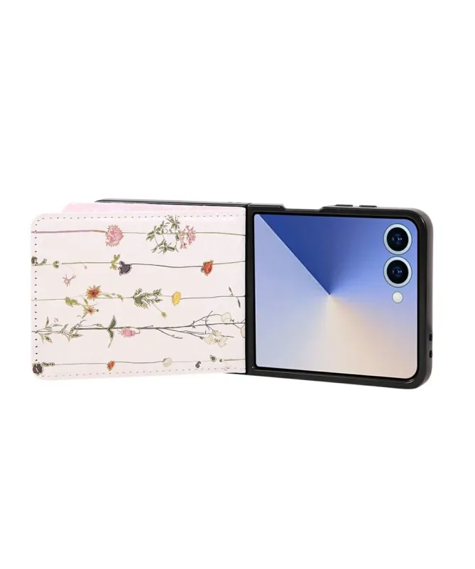 Housse Samsung Galaxy Z Flip 7 fleurs séchées