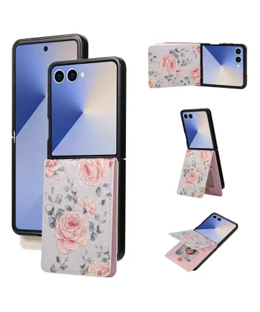 Housse Samsung Galaxy Z Flip 7 fleurs vintage