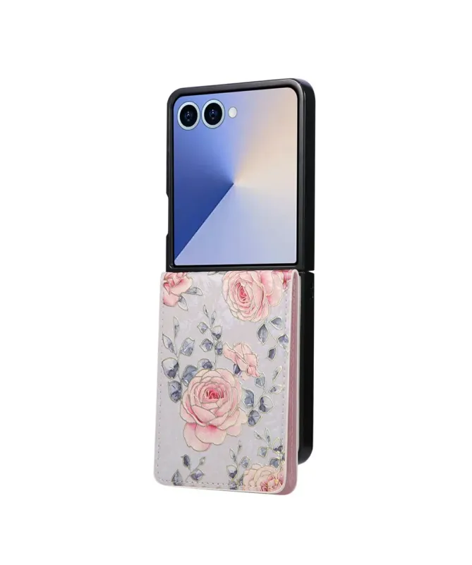 Housse Samsung Galaxy Z Flip 7 fleurs vintage