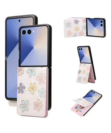 Housse Samsung Galaxy Z Flip 7 fleurs colorées