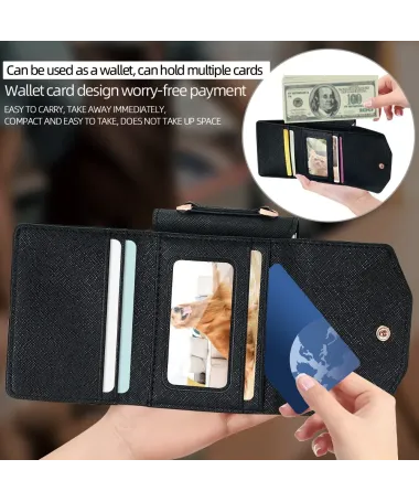 Housse Sacoche Samsung Galaxy Z Flip 7 Portefeuille Lanière