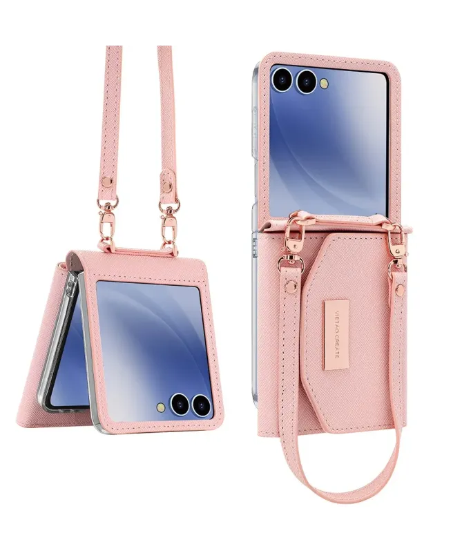 Housse Sacoche Samsung Galaxy Z Flip 7 Portefeuille Lanière