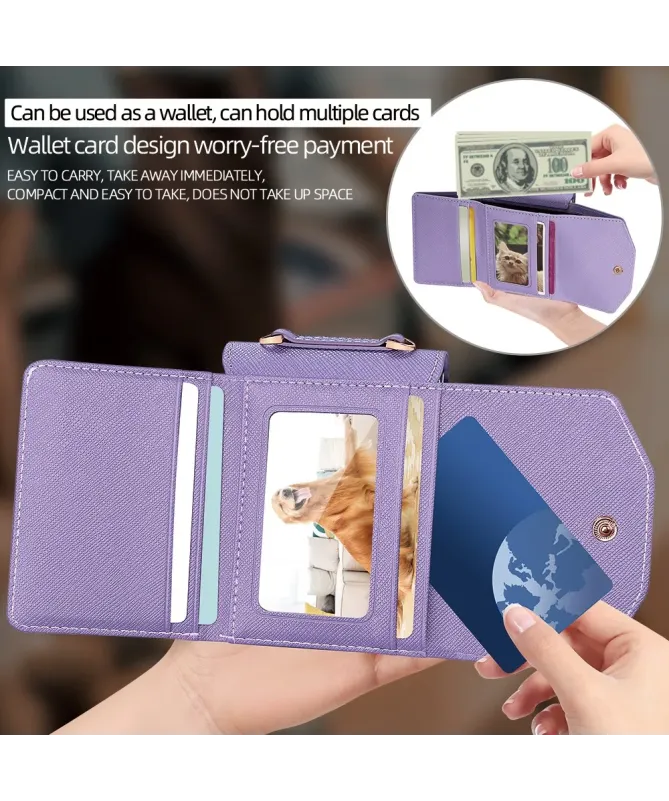 Housse Sacoche Samsung Galaxy Z Flip 7 Portefeuille Lanière