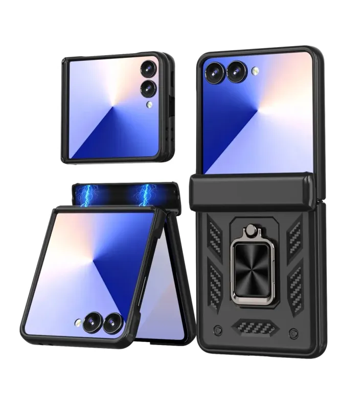 Coque Samsung Galaxy Z Flip 7 Protection Charnière et Anneau Support