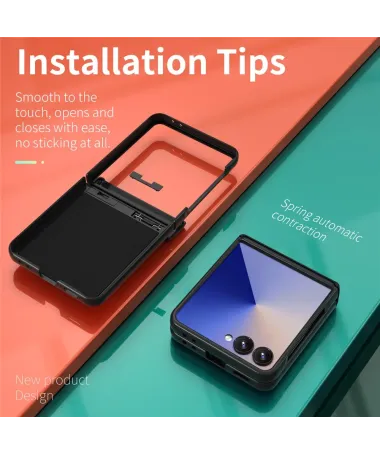 Coque Samsung Galaxy Z Flip 7 Protection Charnière et Anneau Support