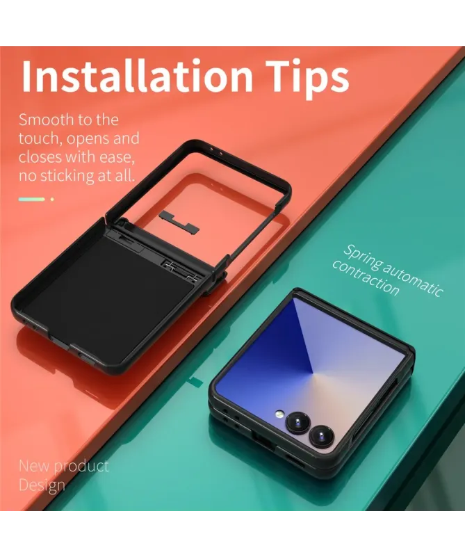 Coque Samsung Galaxy Z Flip 7 Protection Charnière et Anneau Support