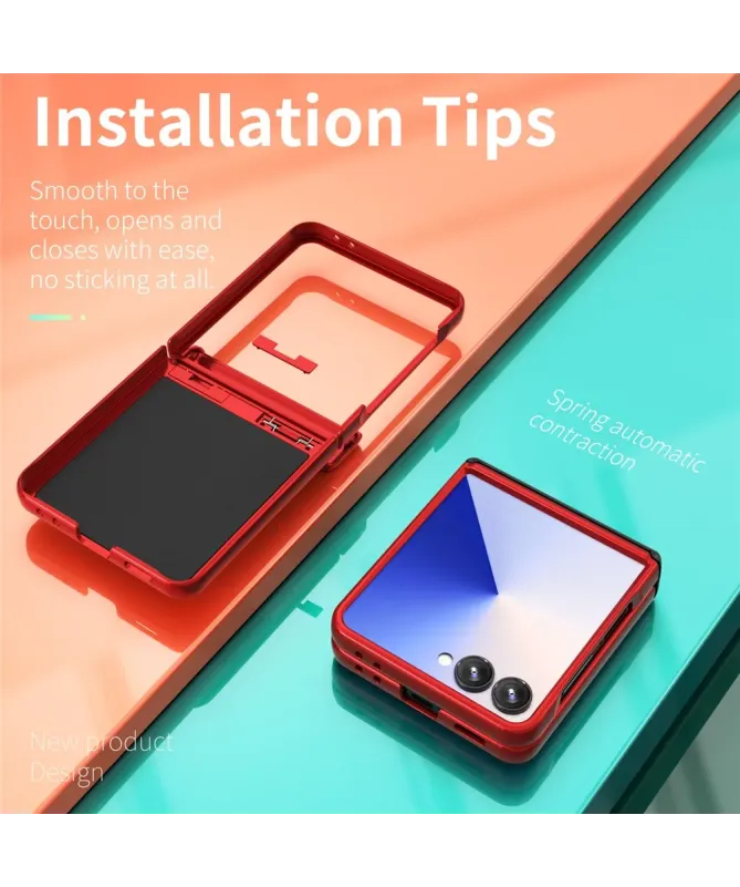 Coque Samsung Galaxy Z Flip 7 Protection Charnière et Anneau Support