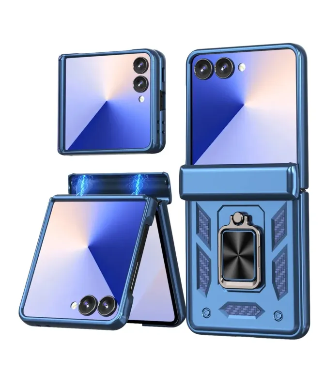 Coque Samsung Galaxy Z Flip 7 Protection Charnière et Anneau Support