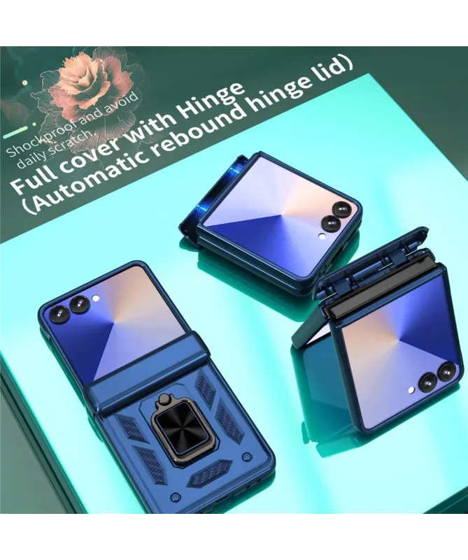 Coque Samsung Galaxy Z Flip 7 Protection Charnière et Anneau Support