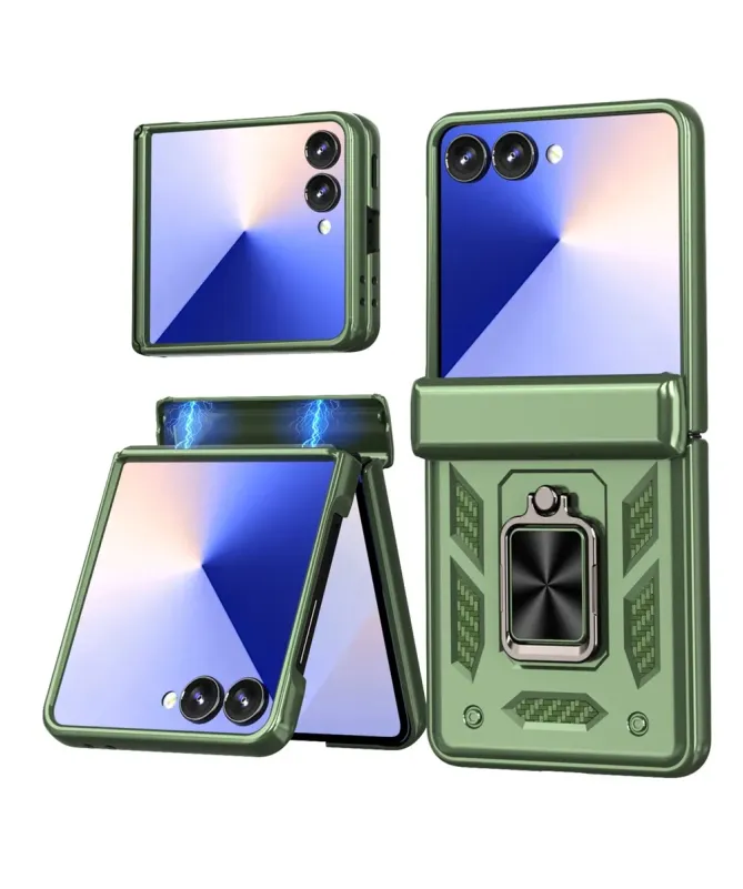 Coque Samsung Galaxy Z Flip 7 Protection Charnière et Anneau Support