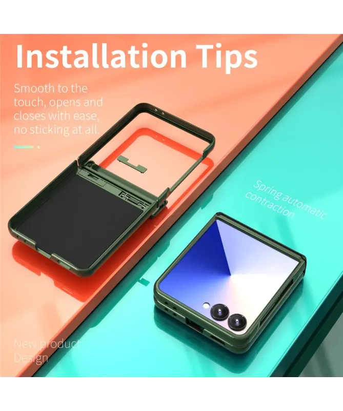 Coque Samsung Galaxy Z Flip 7 Protection Charnière et Anneau Support