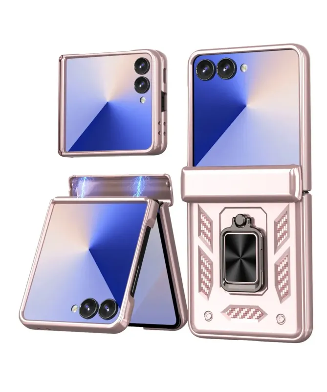 Coque Samsung Galaxy Z Flip 7 Protection Charnière et Anneau Support