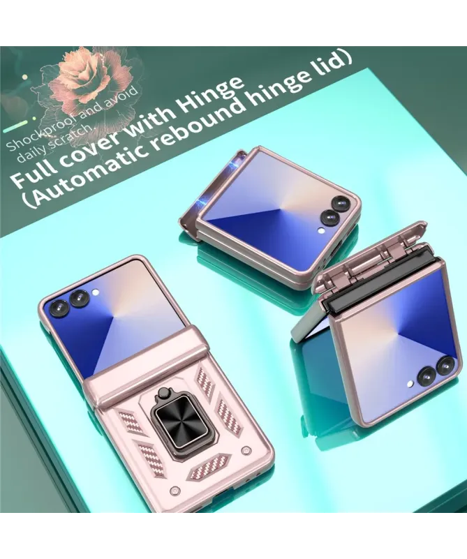 Coque Samsung Galaxy Z Flip 7 Protection Charnière et Anneau Support
