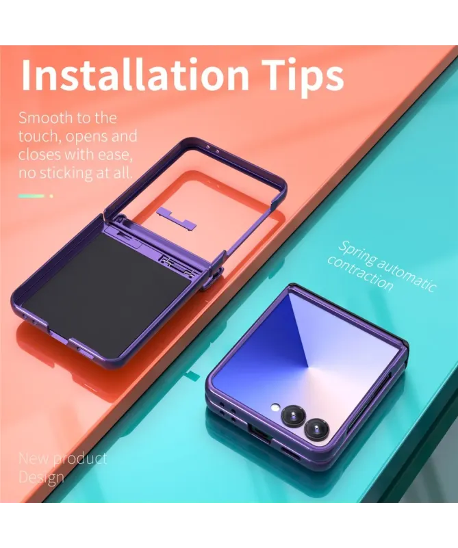 Coque Samsung Galaxy Z Flip 7 Protection Charnière et Anneau Support