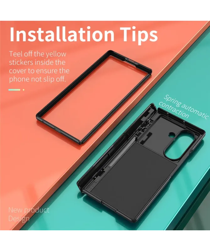 Coque Samsung Galaxy Z Fold 7 Protection Charnière et Anneau Support