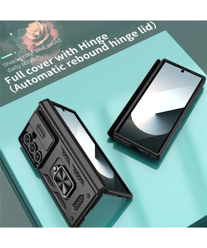 Coque Samsung Galaxy Z Fold 7 Protection Charnière et Anneau Support