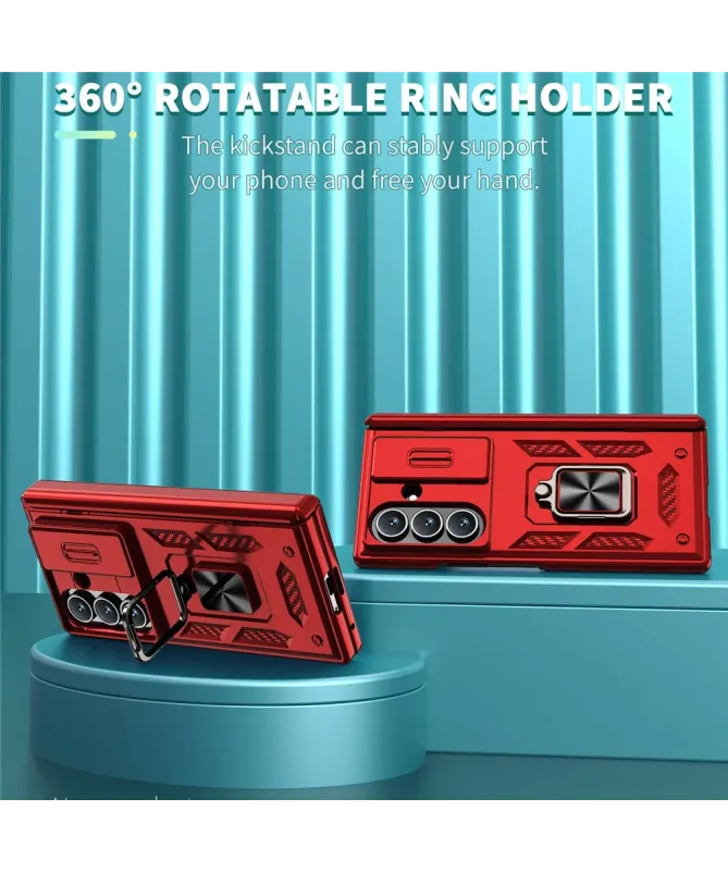 Coque Samsung Galaxy Z Fold 7 Protection Charnière et Anneau Support