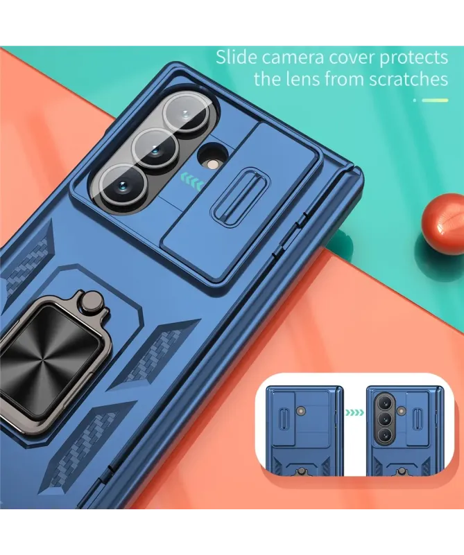 Coque Samsung Galaxy Z Fold 7 Protection Charnière et Anneau Support