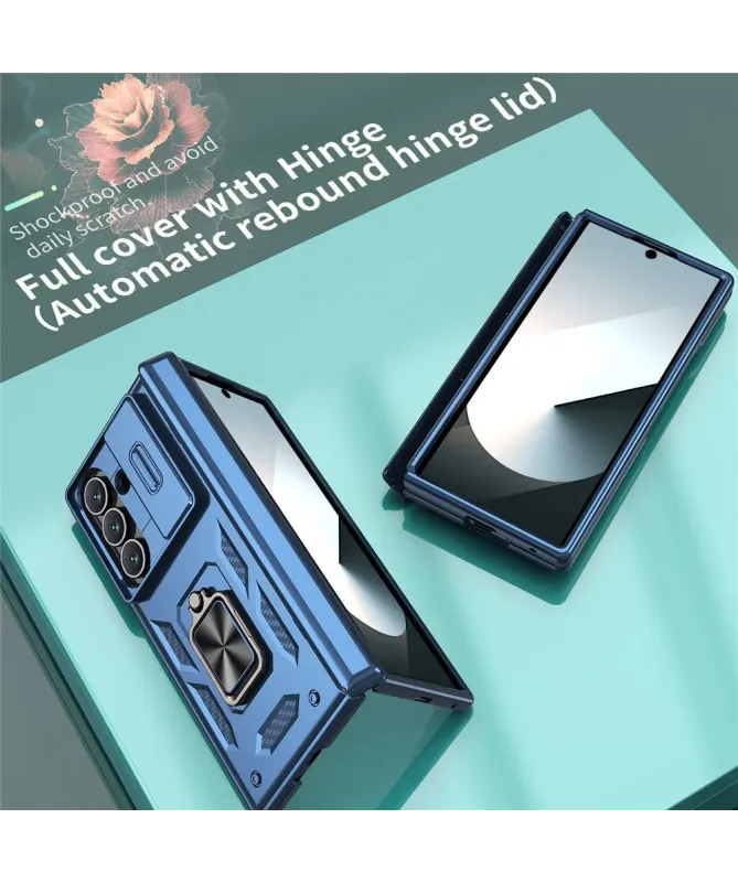 Coque Samsung Galaxy Z Fold 7 Protection Charnière et Anneau Support