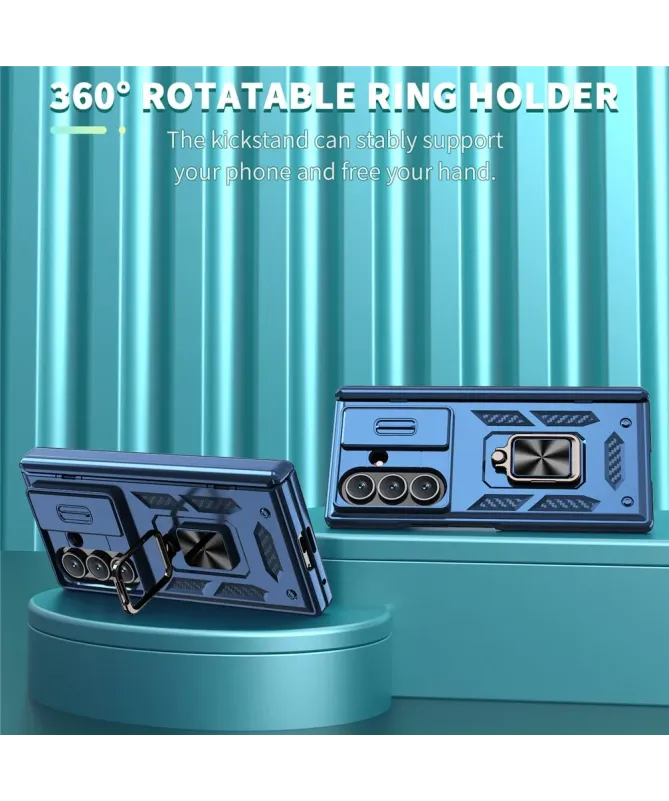 Coque Samsung Galaxy Z Fold 7 Protection Charnière et Anneau Support