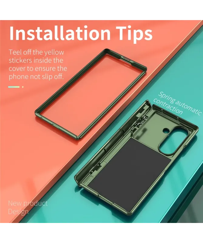 Coque Samsung Galaxy Z Fold 7 Protection Charnière et Anneau Support