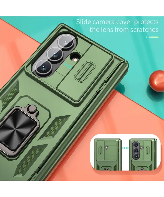 Coque Samsung Galaxy Z Fold 7 Protection Charnière et Anneau Support