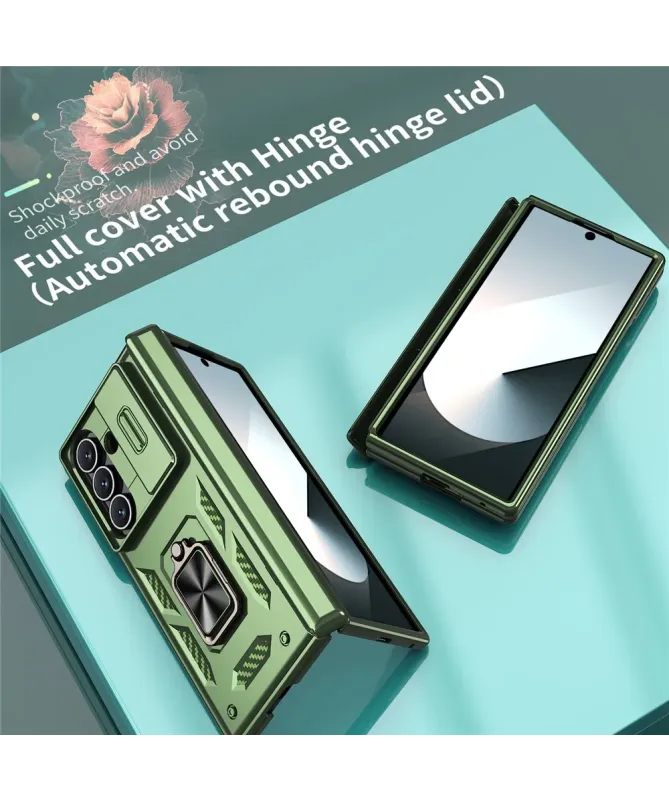 Coque Samsung Galaxy Z Fold 7 Protection Charnière et Anneau Support