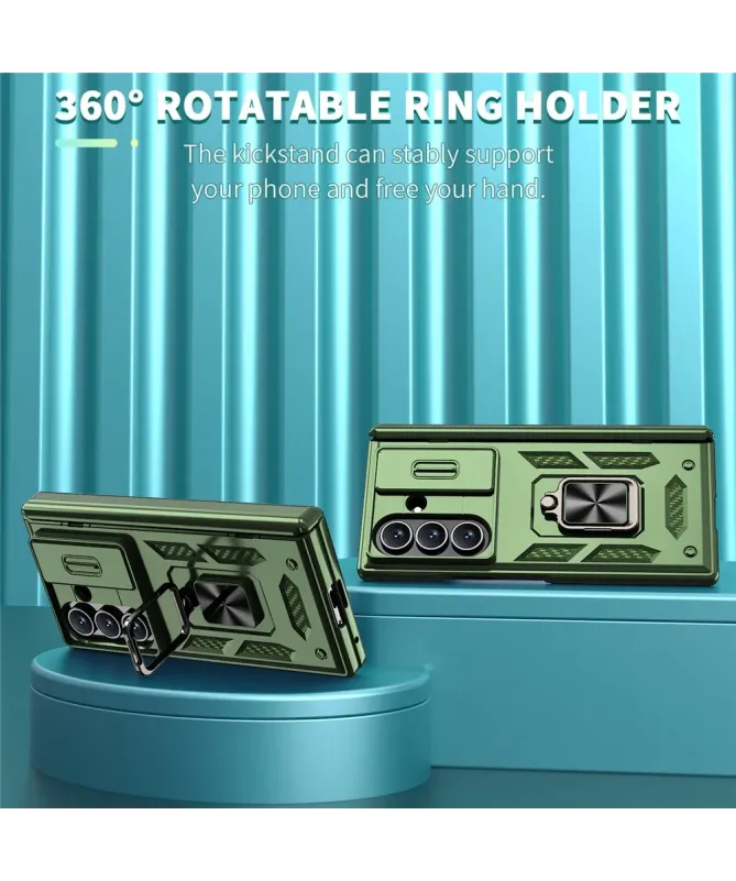 Coque Samsung Galaxy Z Fold 7 Protection Charnière et Anneau Support