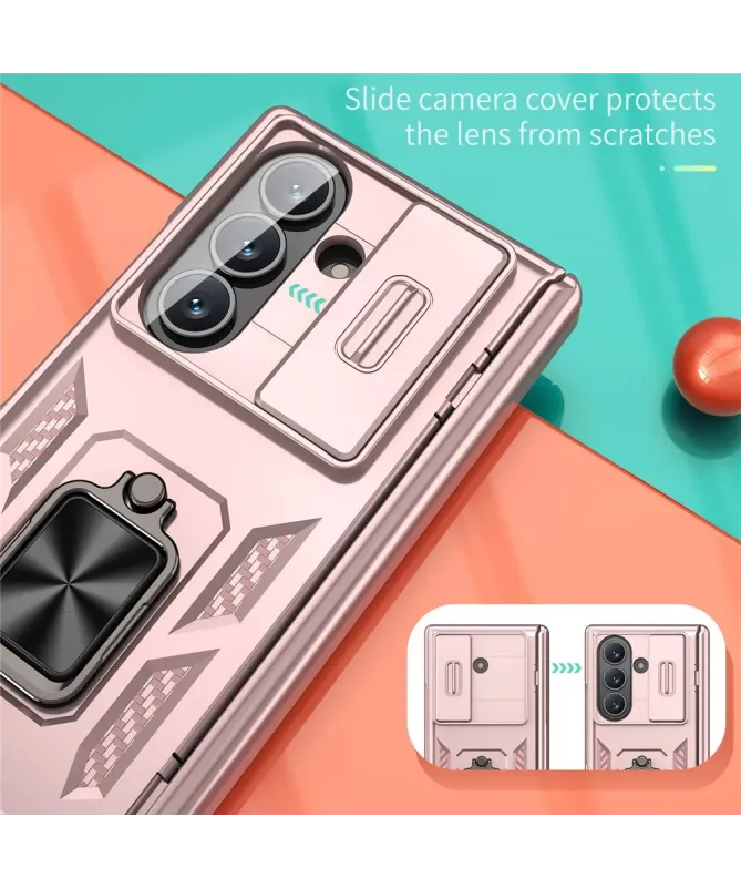 Coque Samsung Galaxy Z Fold 7 Protection Charnière et Anneau Support