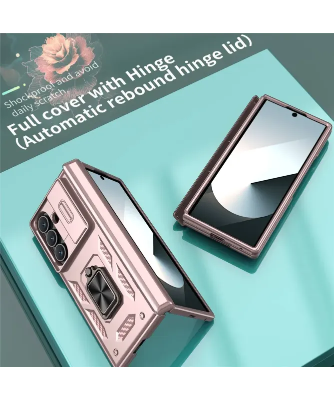 Coque Samsung Galaxy Z Fold 7 Protection Charnière et Anneau Support