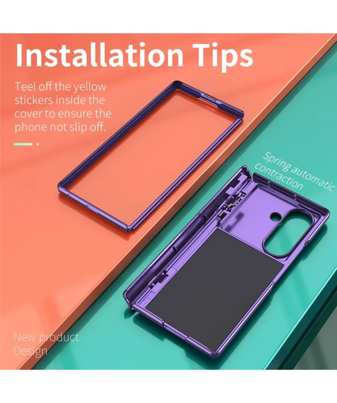 Coque Samsung Galaxy Z Fold 7 Protection Charnière et Anneau Support