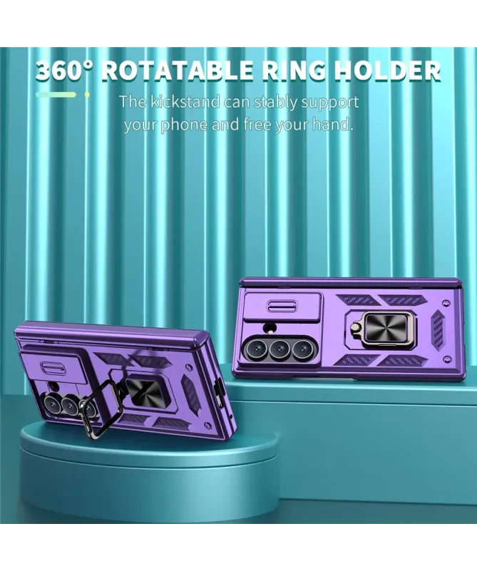 Coque Samsung Galaxy Z Fold 7 Protection Charnière et Anneau Support