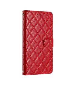 Housse Xiaomi Redmi 10C matelassée portefeuille avec lanière