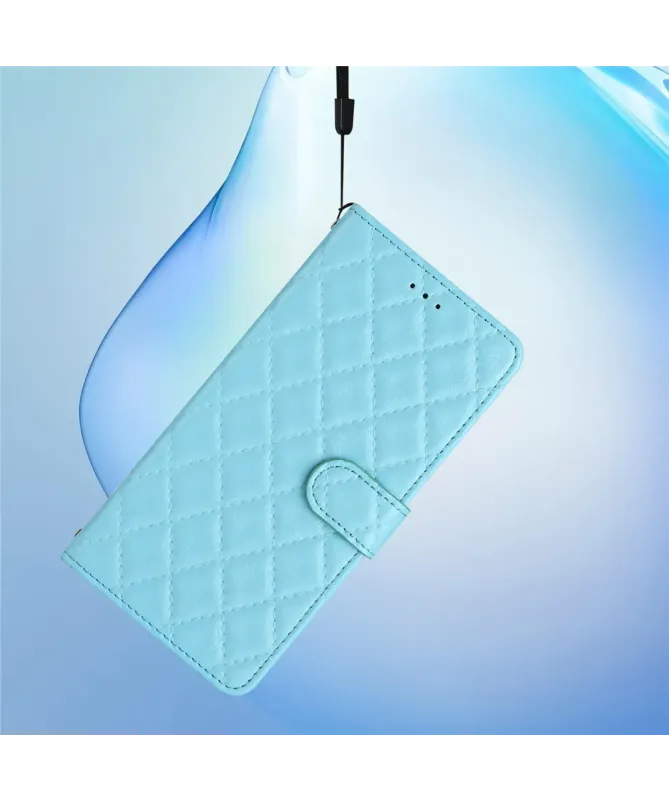 Housse Xiaomi Redmi 10C matelassée portefeuille avec lanière