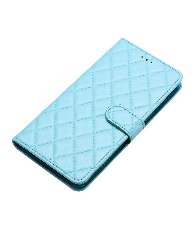 Housse Xiaomi Redmi 10C matelassée portefeuille avec lanière