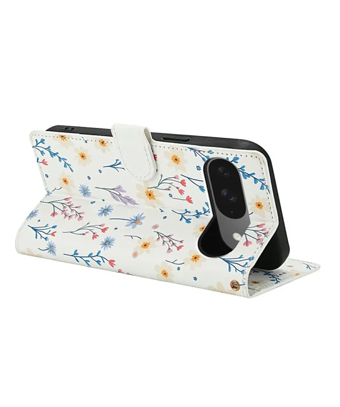 Housse Google Pixel 10 Pro / 10 / 9 Pro / 9 Matelassée Fleurs des Cham