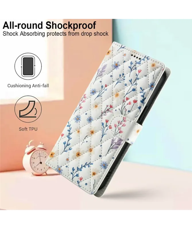 Housse Google Pixel 10 Pro / 10 / 9 Pro / 9 Matelassée Fleurs des Cham