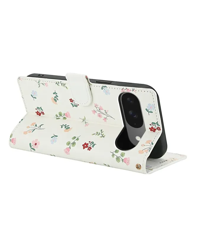 Housse Google Pixel 10 Pro / 10 / 9 Pro / 9 Matelassée et Fleurie