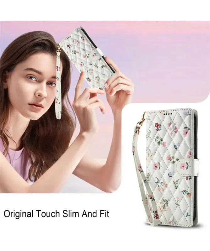 Housse Google Pixel 10 Pro / 10 / 9 Pro / 9 Matelassée et Fleurie