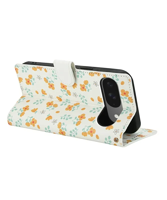 Housse Google Pixel 10 Pro / 10 / 9 Pro / 9 Matelassée Pâquerettes