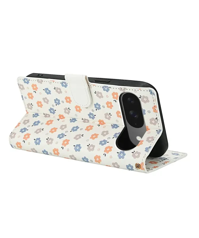 Housse Google Pixel 10 Pro / 10 / 9 Pro / 9 Matelassée et Petites Fleu