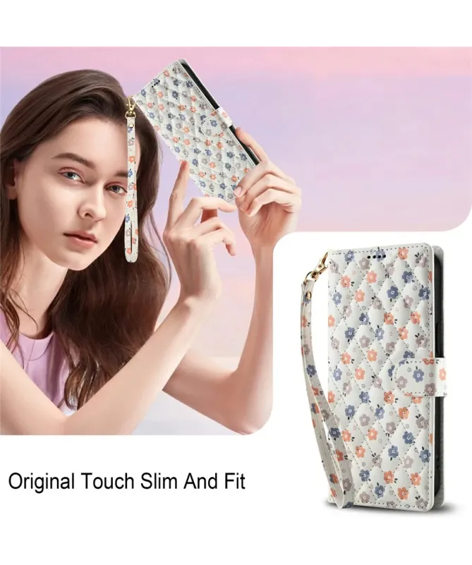 Housse Google Pixel 10 Pro / 10 / 9 Pro / 9 Matelassée et Petites Fleu