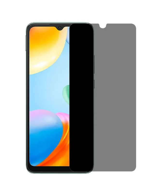 Verre trempé Xiaomi Redmi 10C avec filtre de confidentialité