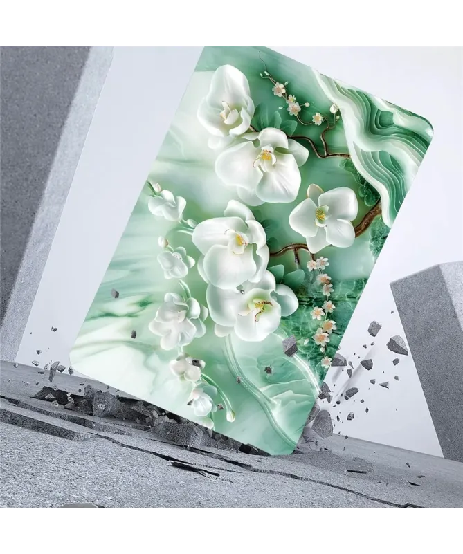 Coque Kindle Paperwhite (2024) Orchidées Blanches