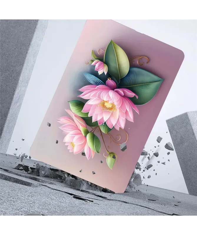 Coque Kindle Paperwhite (2024) Fleurs de Lotus